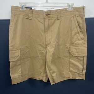 Polo Ralph Lauren Utility Canvas Cotton Classic Khaki cargo shorts Sz 38 NWT $85
